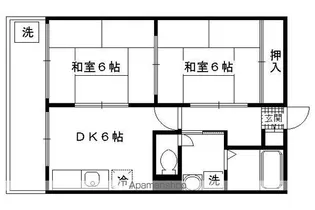 パールハイツイナリ【2001号室】の間取り