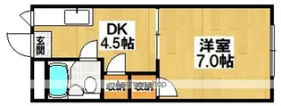 アパートメント住吉Ⅱ【1階】の間取り