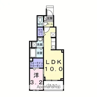 ヒカルサ梅島【1階】の間取り