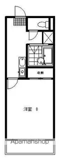 ハイム眉山【101号室】の間取り