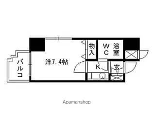 コシノパークサイドビル【10階】の間取り