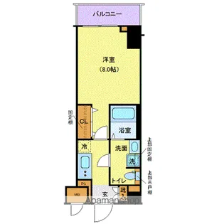 東京都文京区白山2丁目【マンション】の間取り