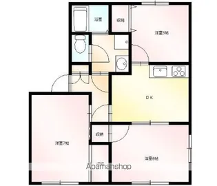ポレール加藤【1階】の間取り