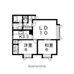 バンブー10【201号室】の間取り