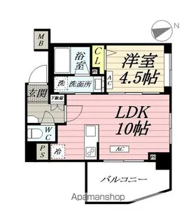 LUXENA PAWS藤沢【2階】の間取り