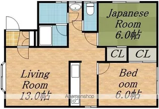 グルーシャ壱番館【3階】の間取り
