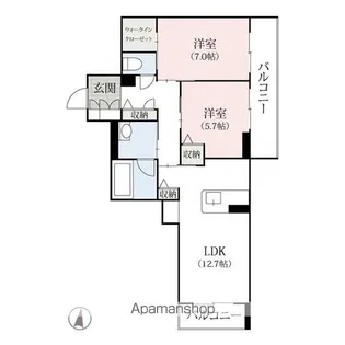 グランメール(総社町植野)【2階】の間取り