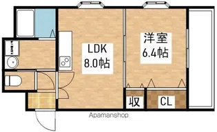 パレス東洋小松館【5階】の間取り