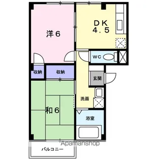 ファミール鐙【2階】の間取り