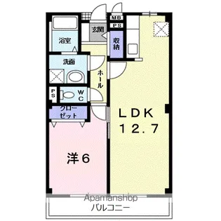 レーベンバンブー3【2階】の間取り