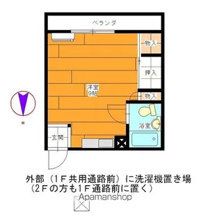 メゾン甲西【F号室】の間取り