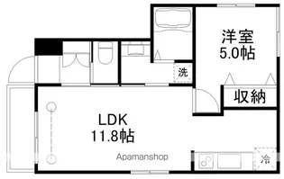 PARK SIDE HAUS【101号室】の間取り