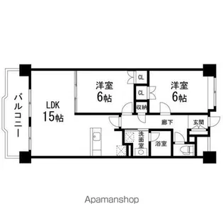 ALIVIO泉中央【302号室】の間取り