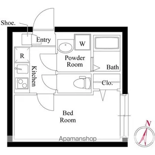 1Kの間取り画像