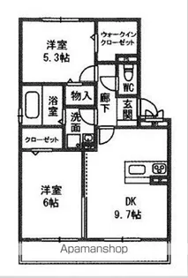 エスポワール【1階】の間取り