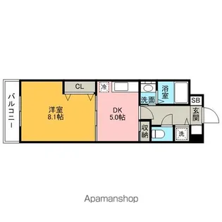 パークレジデンス【206号室】の間取り