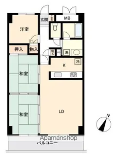 高砂関弐番館【4階】の間取り