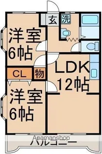 CASA MIRA1【3階】の間取り