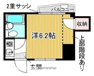 上村ビル【301号室号室】の間取り