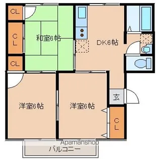 アメニティゾーン沖野【2階】の間取り
