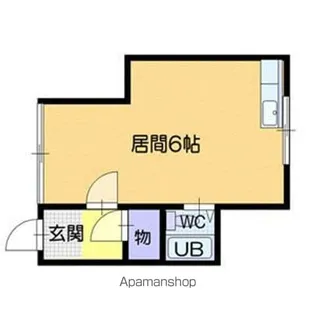 ボナンザ結心Ⅱ【203号室】の間取り