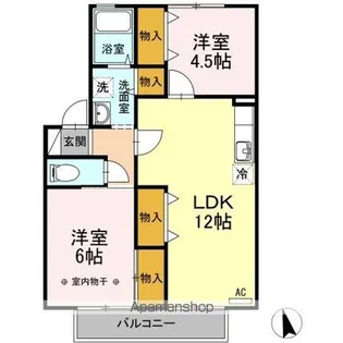 メゾン・ド・ファミール C【2階】の間取り