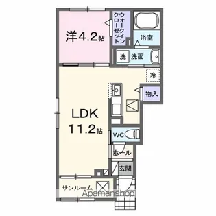 ル・グラン太田 Ⅱ【1階】の間取り