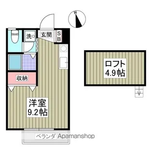 フロンティアⅠA棟【2階】の間取り