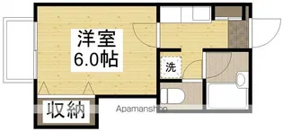 花ノ木コーポ【202号室】の間取り