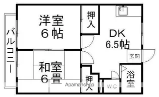 横山ハイツ【201号室】の間取り