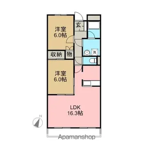 マーブル五番館【3階】の間取り