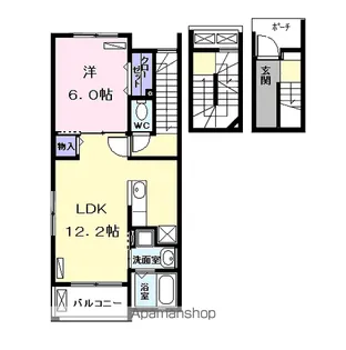 プラシード【3階】の間取り