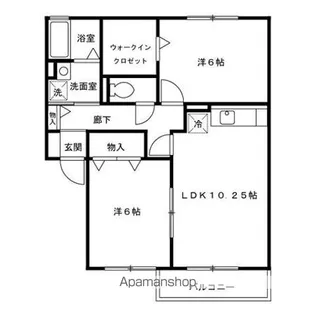 サンハイム西田【1階】の間取り