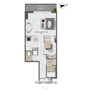 アルファコート亀戸2【5階】の間取り