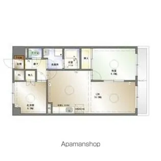 シャトーマスヒコ【6階】の間取り