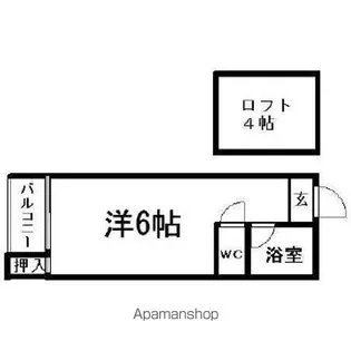 クイーン・ライフⅡ【2階】の間取り
