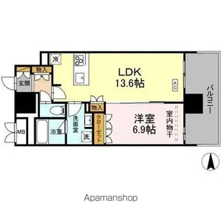 THE REJUVEPORT KISARAZU【8階】の間取り