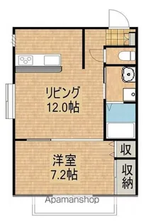 アヴァンセ八幡【301号室】の間取り