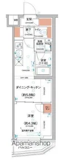 ハーモニーレジデンス羽田天空橋【2階】の間取り