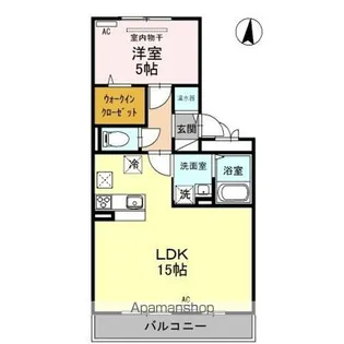 フローラ A【1階】の間取り