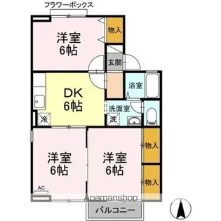 メゾン・パークス B【2階】の間取り