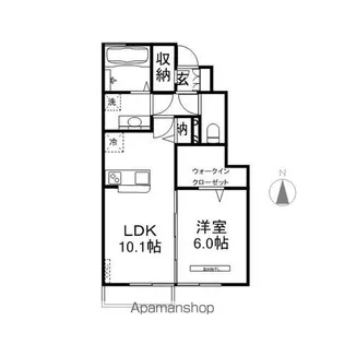 サブリナガーデン宝田A【105号室】の間取り