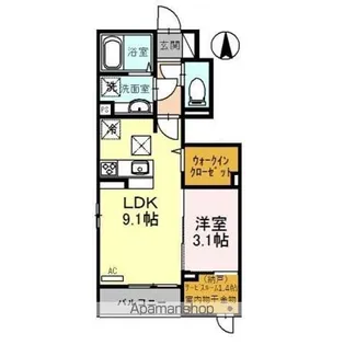 HIBIKI【1階】の間取り