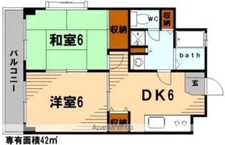 ステラ平安【3階】の間取り