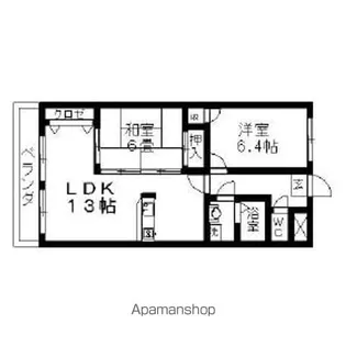 グランドステージ桜ヶ丘【2階】の間取り