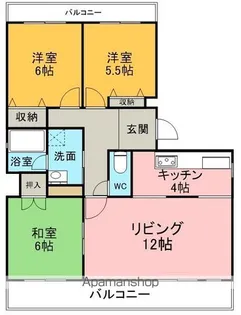 ハウゼル一社【3階】の間取り