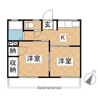 シティハイムグリーンヒル【1階】の間取り