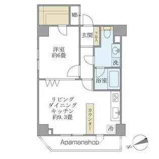 KDXレジデンス文京湯島【8階】の間取り
