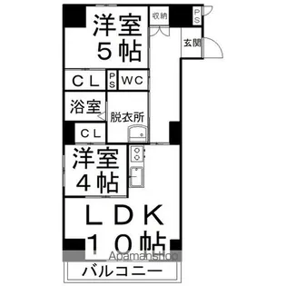 ラペズマンN4【2階】の間取り