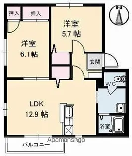 コートMT A・B棟【1階】の間取り